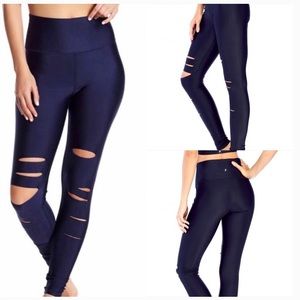 Electric Yoga Navy Slash Leggings